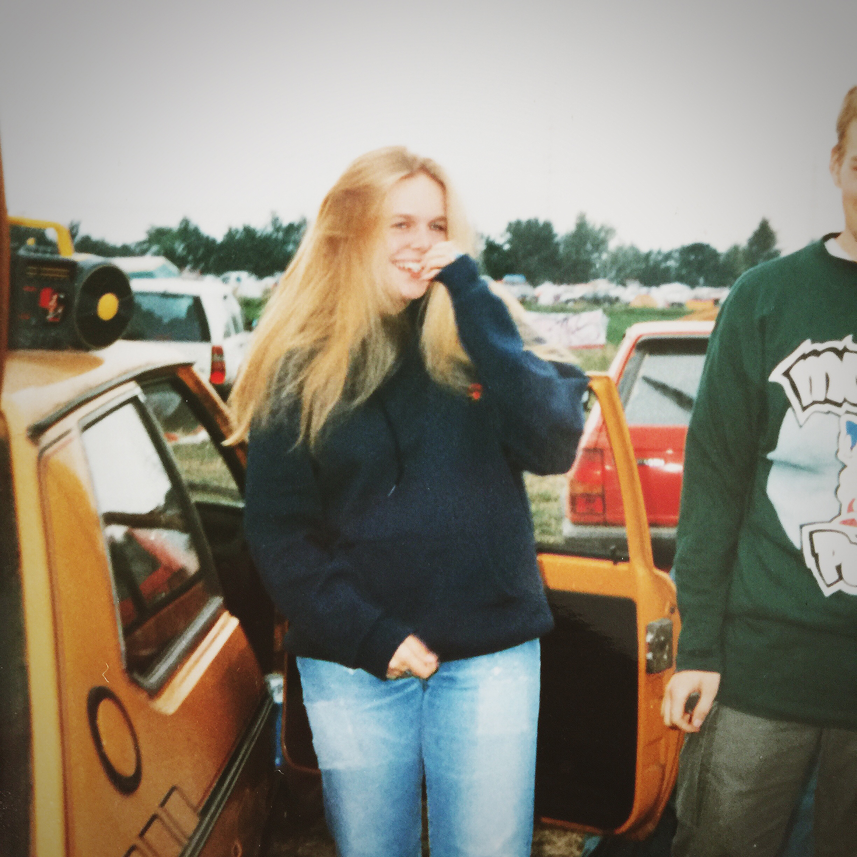 Britta 1994 auf einem Musikfestival